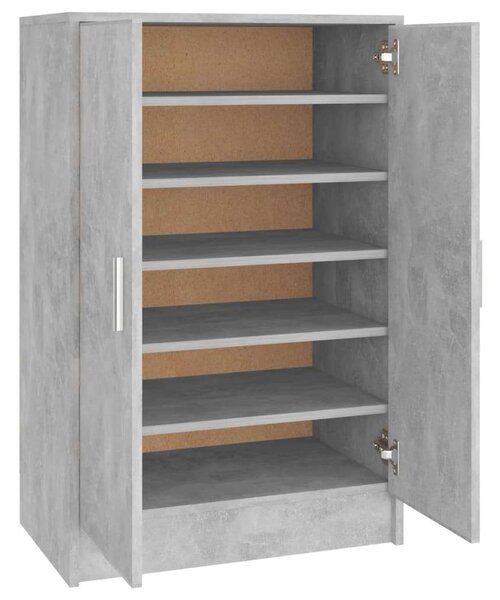 Modern Cipősszekrény - Betonszürke - 60x35x92 cm