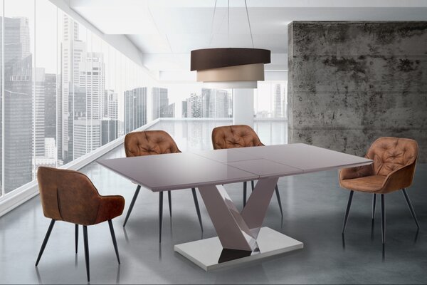 VALY design bővíthető étkezőasztal - 160-200cm - taupe
