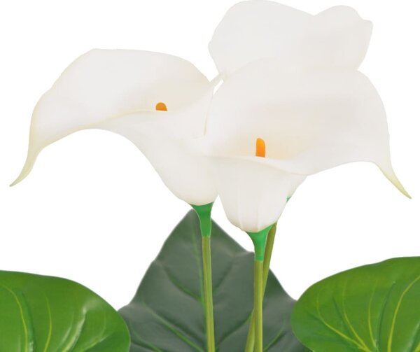 Műkála liliom virágcseréppel 40 cm fehér