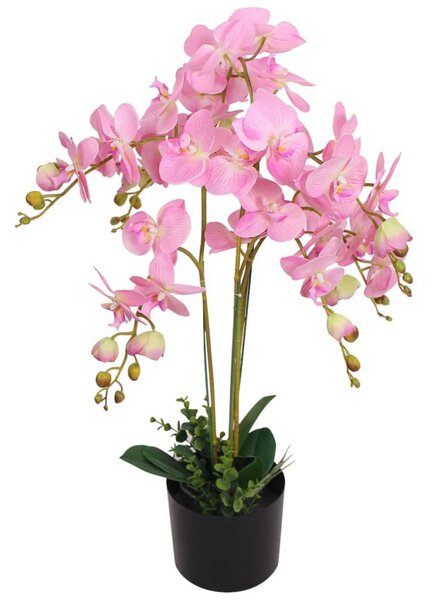 Cserepes rózsaszín műorchidea 75 cm