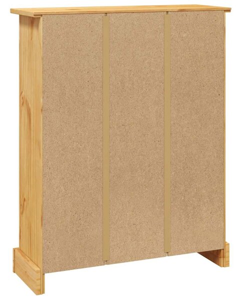 3 szintes Corona-stílusú mexikói fenyő könyvespolc 80x29x100 cm