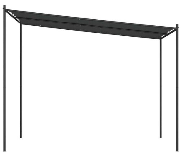 Kerti Pavilon - Acélvázas - 3x3 m - Antracitszürke