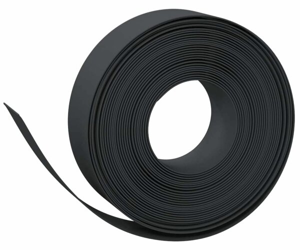 4x10m Fekete Polietilén Kerti Szegély - 15cm