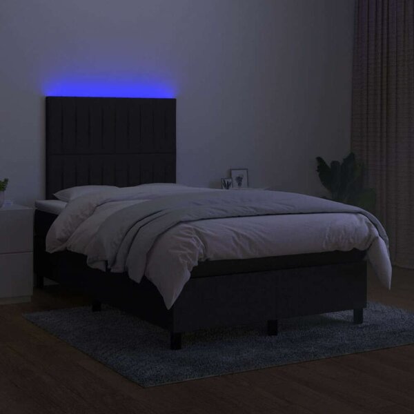 VidaXL Ágy - Rugós - LED-es - 120x200 cm