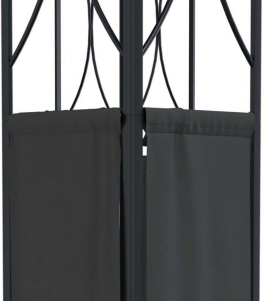 Kerti Acél Pavilon - 400x300x270 cm - Antracitszürke