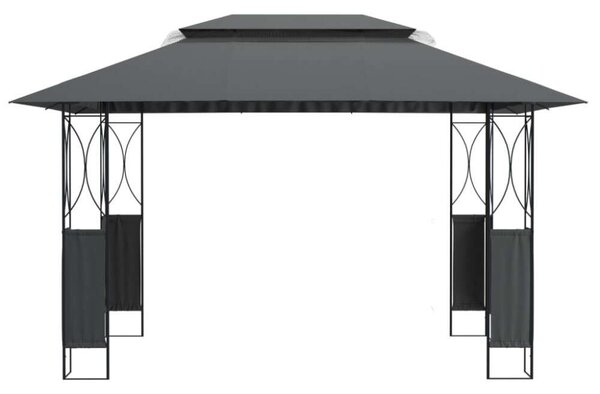 Kerti Acél Pavilon - 400x300x270 cm - Antracitszürke
