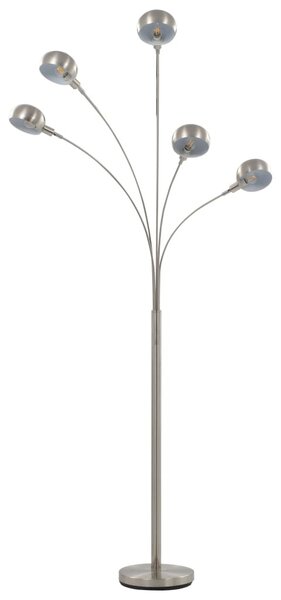 Ezüst állólámpa 200 cm 5 db E14 típusú foglalattal