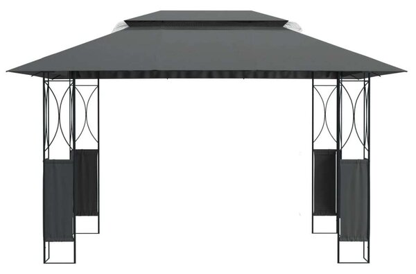 Kerti Acél Pavilon - 400x300x270 cm - Antracitszürke