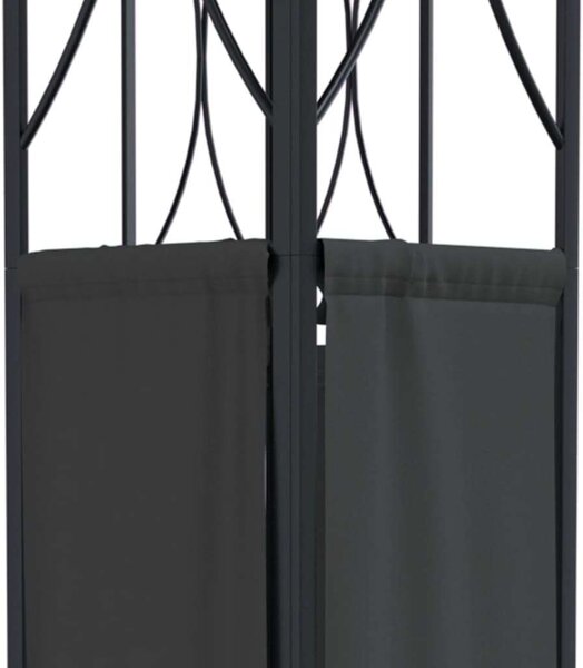 Kerti Acél Pavilon - 400x300x270 cm - Antracitszürke