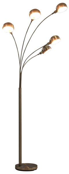 Ezüst állólámpa 200 cm 5 db E14 típusú foglalattal