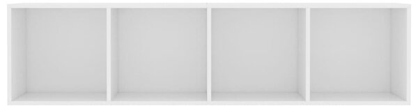 Fehér könyv-/TV-szekrény 143 x 30 x 36 cm