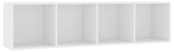 Fehér könyv-/TV-szekrény 143 x 30 x 36 cm
