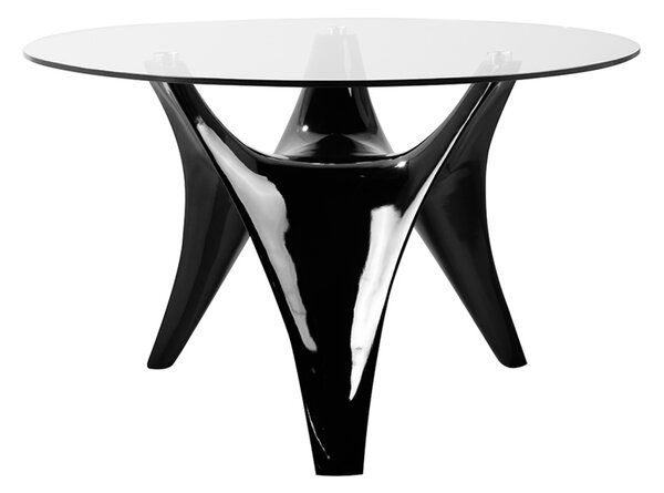 NEWTON exkluzív étkezőasztal fekete/fehér