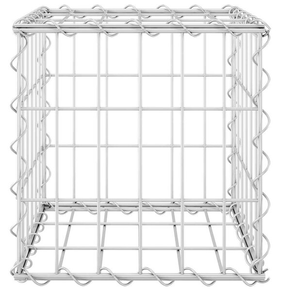 Kocka alakú acélhuzal gabion magaságyás 30 x 30 x 30 cm