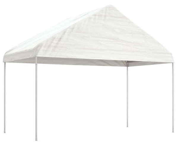 VidaXL Nagy Fehér Pavilon - 11,15 x 4,08 m