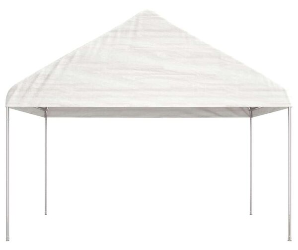 VidaXL Nagy Fehér Pavilon - 11,15 x 4,08 m