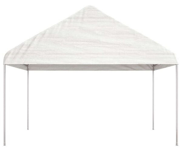 VidaXL Nagy Fehér Pavilon - 11,15 x 4,08 m