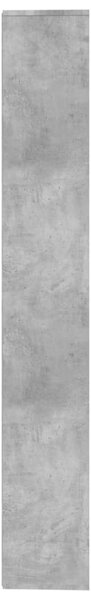 Betonszürke szerelt fa könyvszekrény/térelválasztó 155x24x160cm