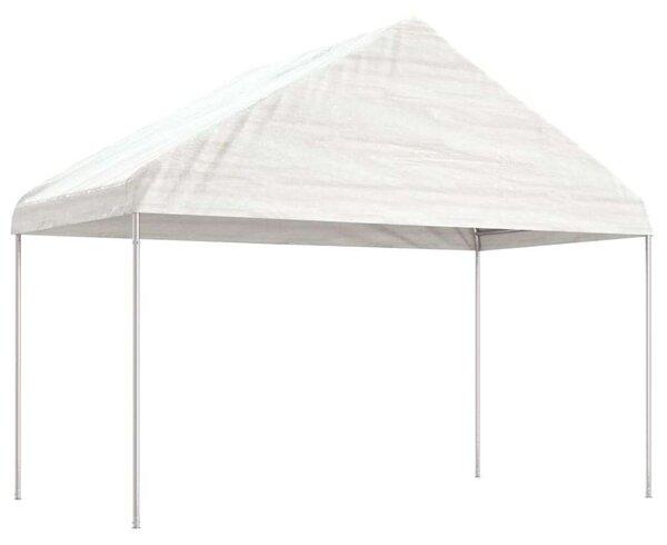 Outsunny - Nagy Fehér Pavilon - Tetős - 15,61x4,08x3,22m