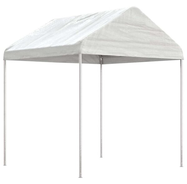 VidaXL Nagy Fehér Polietilén Pavilon - 13,38 x 2,28 m
