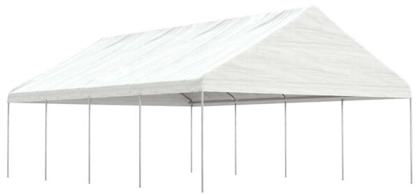 VidaXL Nagy Fehér Pavilon - 892x588x375 cm