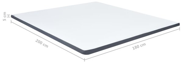 Dobozrugós ágymatracfedő 200 x 180 x 5 cm közepesen puha