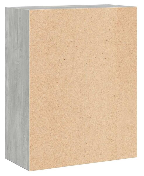 2 szintes betonszürke forgácslap könyvszekrény 60x30x76,5 cm