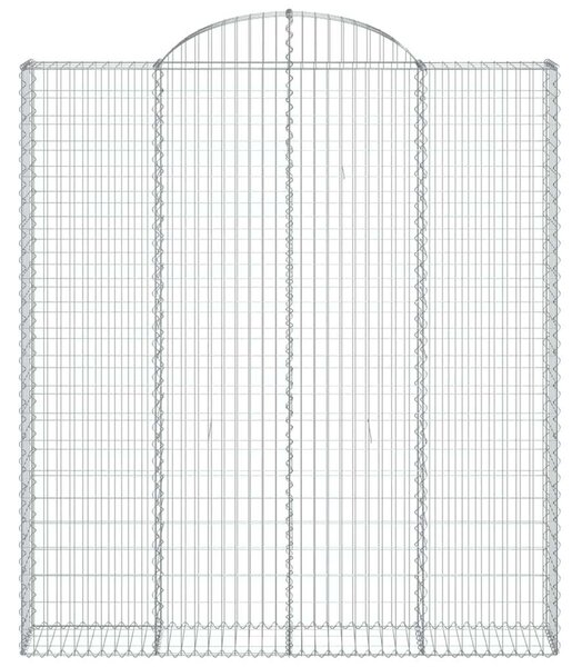 VidaXL Gabion Kosár Kerti Fal - 4 db - 200x30x220/240 cm