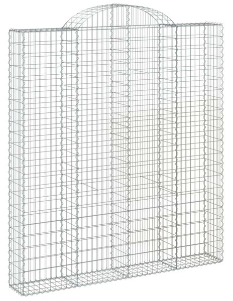 VidaXL Gabion Kosár Kerti Fal - 4 db - 200x30x220/240 cm