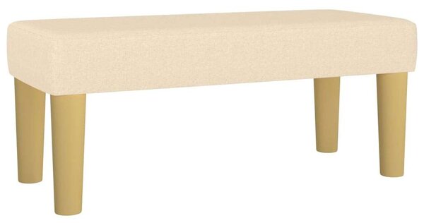 VidaXL Krémszínű Ágy Matraccal - 90x200 cm