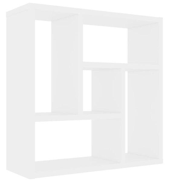 Fehér szerelt fa fali polc 45,1 x 16 x 45,1 cm