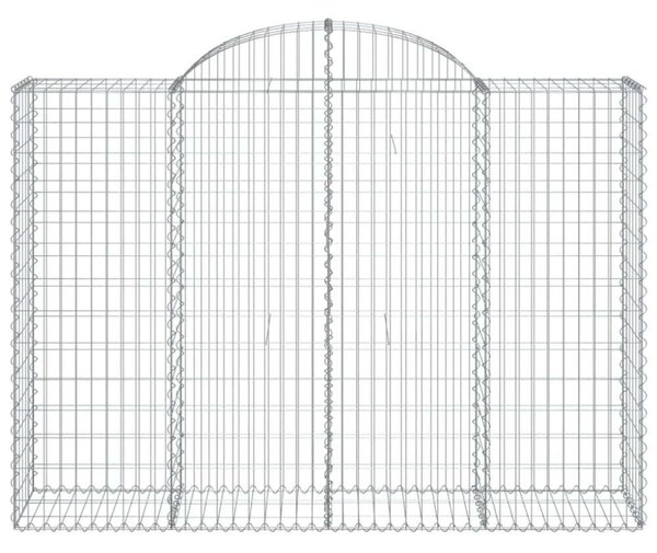 VidaXL Gabion Kosár Fal - 8 db - 200x50x140/160 cm