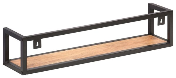 2 db tömör akácfa fali polc 80 cm