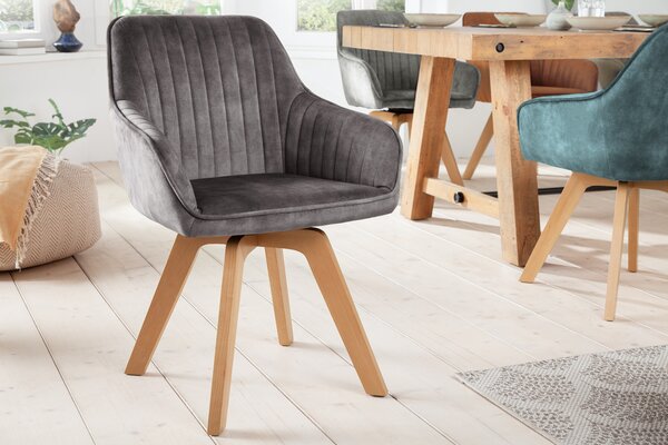 LIVORNO design forgatható szék - szürke
