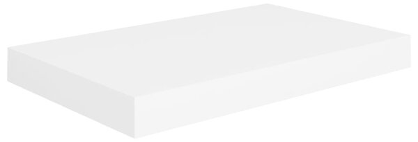 Fehér MDF lebegő fali polc 40 x 23 x 3,8 cm