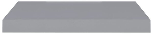 Szürke MDF lebegő fali polc 50 x 23 x 3,8 cm
