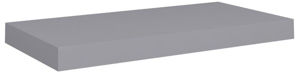 Szürke MDF lebegő fali polc 50 x 23 x 3,8 cm
