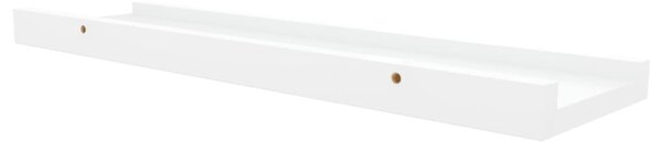 2 db fehér MDF szegélypolc képkeretekhez 40 x 9 x 3 cm