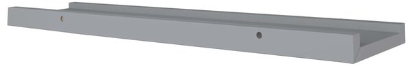 2 db szürke MDF szegélypolc képkeretekhez 60 x 9 x 3 cm
