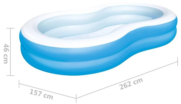 Bestway Big Lagoon családi medence 262 x 157 x 46 cm