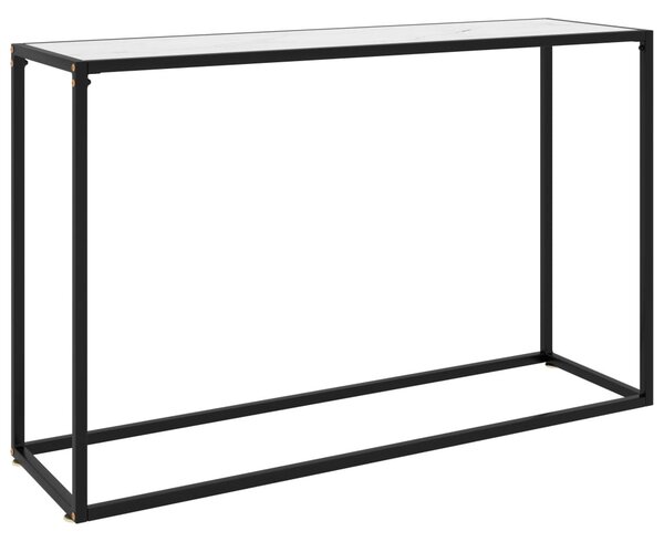 Fehér edzett üveg tálalóasztal 120 x 35 x 75 cm