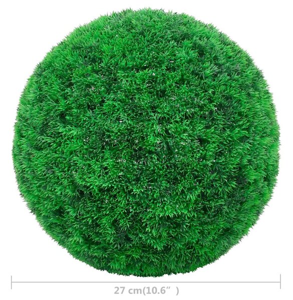 2 db gömb alakú műpuszpáng 27 cm