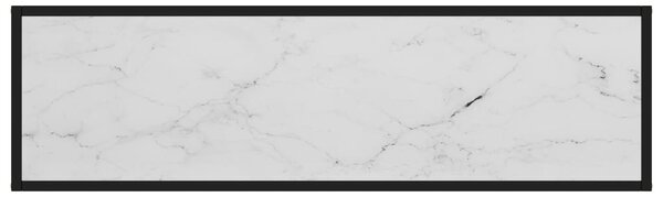 Fehér edzett üveg tálalóasztal 120 x 35 x 75 cm