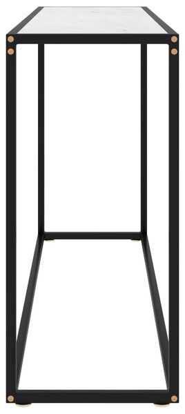 Fehér edzett üveg tálalóasztal 120 x 35 x 75 cm