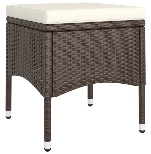 9 részes barna polyrattan kerti étkezőgarnitúra
