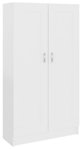 Fehér szerelt fa könyvszekrény 82,5 x 30,5 x 150 cm
