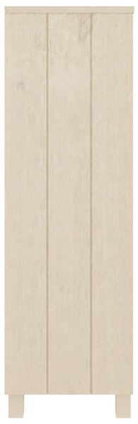 HAMAR mézbarna tömör fenyőfa könyvszekrény 85 x 35 x 112 cm
