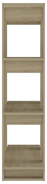 Sonoma tölgy színű könyvszekrény/térelválasztó 80x30x123,5 cm