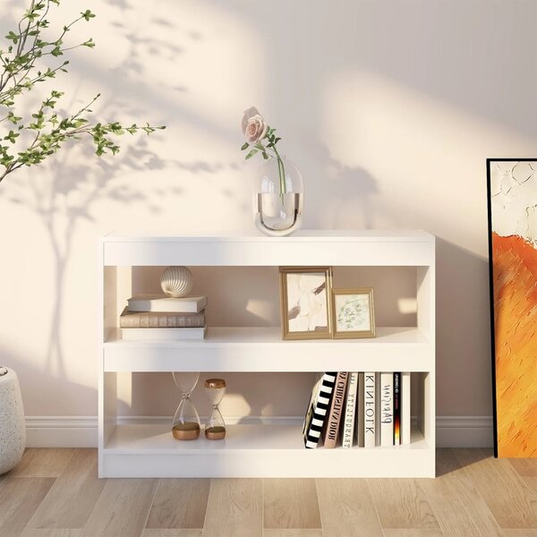 Fehér térelválasztó könyvszekrény 100 x 30 x 72 cm