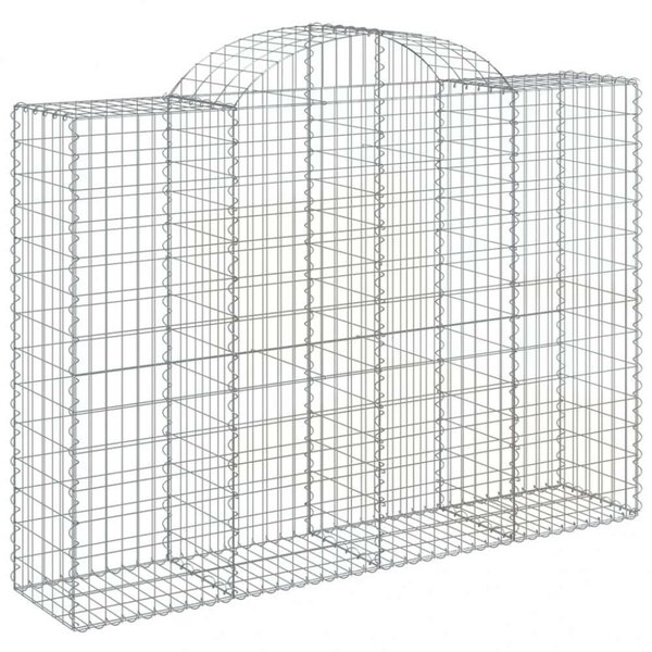 VidaXL Gabion Kosár Fal - 8 db - 200x50x140/160 cm